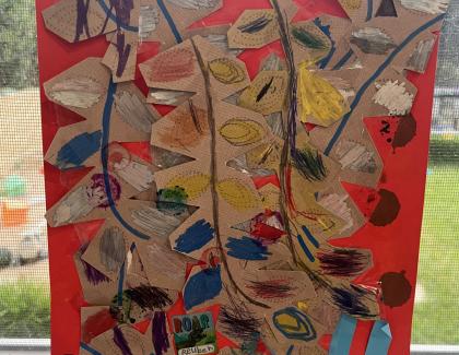 Collage of paper
