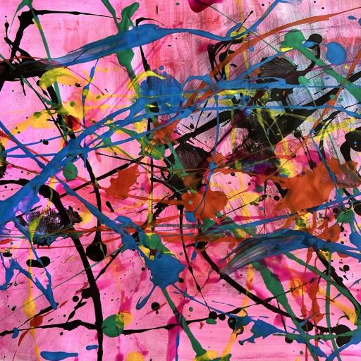 Colourful abstract painting
